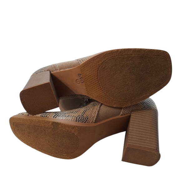 Pierre Dumas Brown Snakeskin Ankle Boots Size 9 - Picture 10 of 14